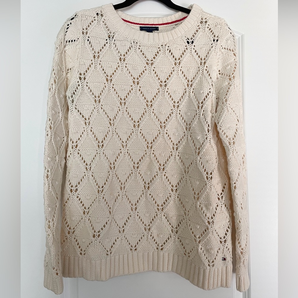Tommy Hilfiger Ivory Knit Sweater - M